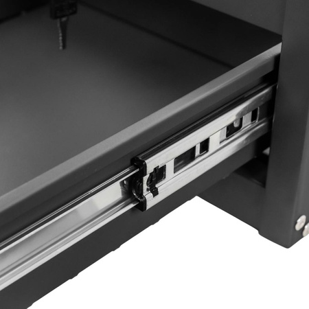 Szafka narzędziowa do stołów warsztatowych Mega-M 1 szuflada 37x48.5x19 cm grafitowa szary front