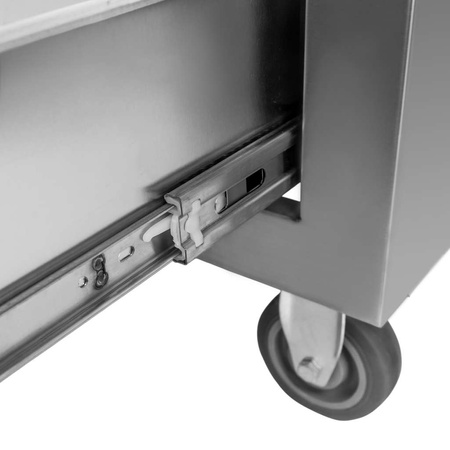 Szafka mobilna z trzema szufladami Mega-M 80x60x85 cm stal nierdzewna