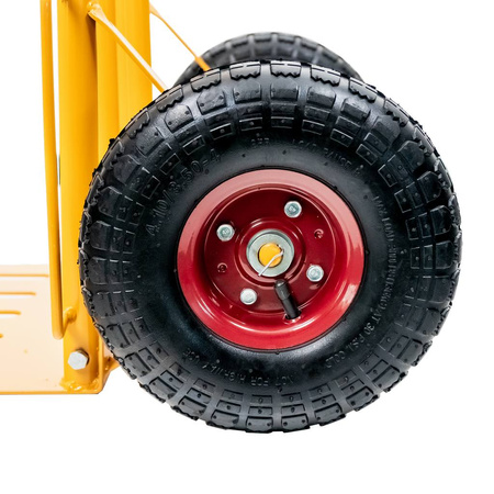 Wózek młynarka prosty z rozkładaną platformą Mega-M (MTP003450) 250kg żóły karton N