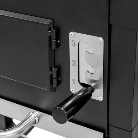 Grill ogrodowy węglowy Mega-M 2x stolik boczny, ruszt emaliowany 42x30 N