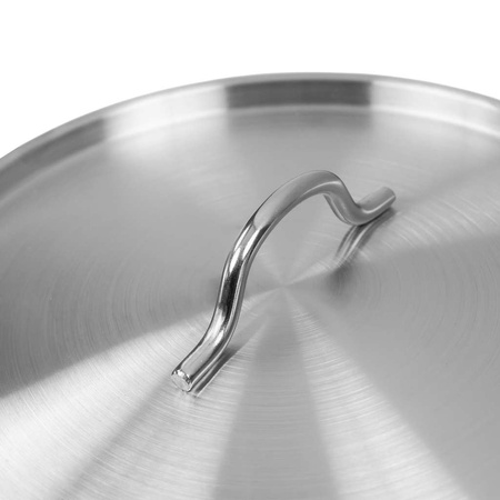 Rondel gastronomiczny wysoki z pokrywką Mega-M PRO 8l śr. 26 cm x h 14,5 cm N