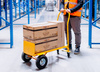 Wózek magazynowy młynarka Mega-M 2w1 transportowy żółty 250 kg karton N