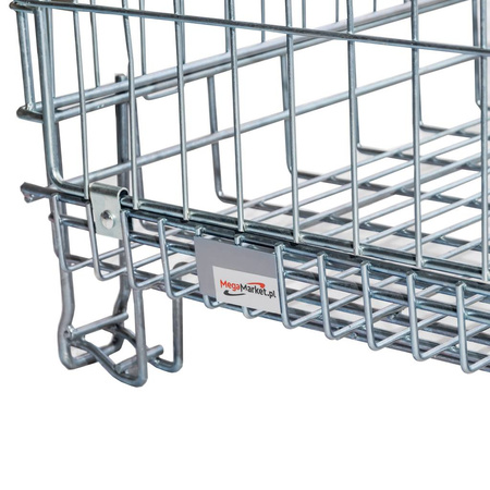 Pojemnik siatkowy gitterbox Mega-M 125x105x98 cm kosz metalowy składany