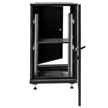 Szafa Rack Mega-M 19" 22U 600x600 stojąca czarny N