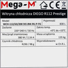 Witryna chłodnicza Mega-M DIEGO R112 Prestige N