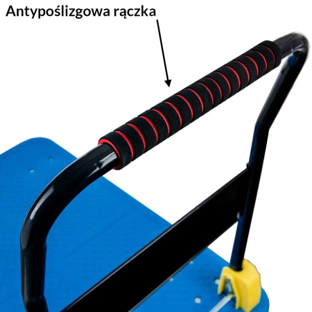 Wózek platformowy Mega-M 500kg 65 cm x 110 cm L niebieski N