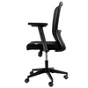 Fotel biurowy obrotowy FURVERO Norma BP/A1D/L1D czarny spełnia wymogi BHP