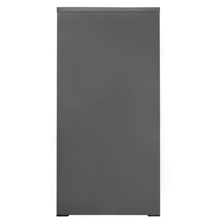 Szafka metalowa na dokumenty FURVERO W4S G/S kartotekowa 4 szuflady S-45 cm grafitowa szary front