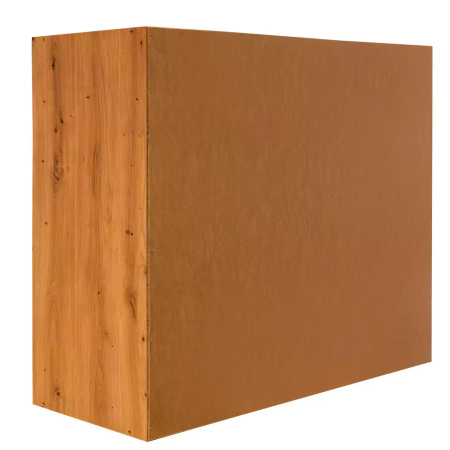 Moduł regału ozdobnego na wino/alkohole mocne Mega-M H-86 cm L-100 cm G-40 cm dąb artisan/czarny