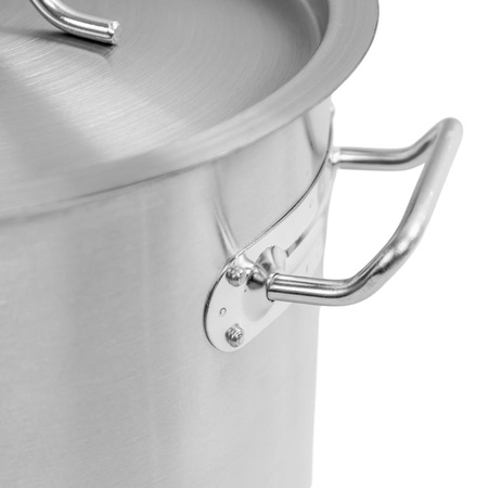 Garnek ze stali nierdzewnej wysoki z pokrywką Mega-M STANDARD 17L 28x28 cm