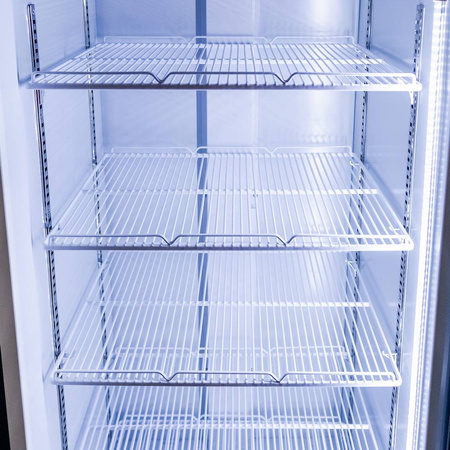 Witryna chłodnicza 1-drzwiowa 370L Mega-M RICO i61oświetlenie LED podświetlany górny plafon reklamowy