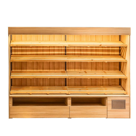 Regał na pieczywo otwarty oświetlenie LED Mega-M H-193 cm L-257 cm G-62 cm Coco Bolo