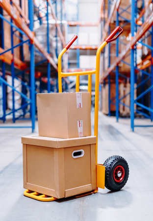 Wózek transportowy magazynowy młynarka Mega-M z rozkładaną platformą 200kg