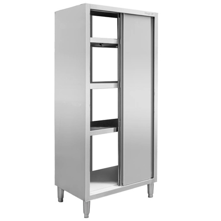 Szafa gastronomiczna przelotowa Mega-M 2-drzwiowa 80x50x200 cm stal nierdzewna