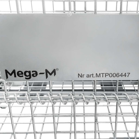 Pojemnik siatkowy gitterbox z kołami Mega-M 80x60x64 cm kosz metalowy składany