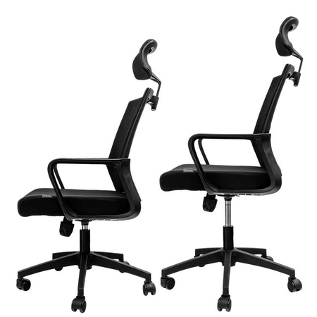 Fotel biurowy obrotowy FURVERO Basic PLUS czarny