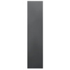 Szafa biurowa metalowa Mega-M WENUS W-07 na dokumenty przeszklone drzwi grafitowa / szary front S- 90 cm G- 40 cm H-185 cm skręcana N