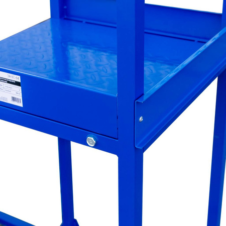 Drabina magazynowa przejezdna pomost magazynowy Mega-M STANDARD H-150 cm 6 stopni