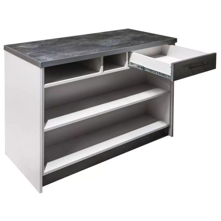 Lada sklepowa sprzedażowa impulsowa Mega-M H-90 cm L-120 cm G-60 cm jasny szary