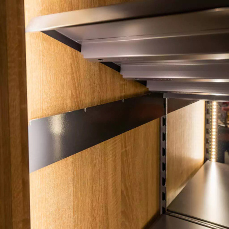 Regał na alkohol Mega-M H-248 cm L-207.5 cm G-72 cm dąb sonoma