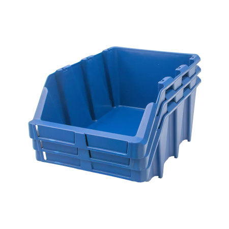 Pojemnik magazynowy kuweta warsztatowa Mega-M 22x35,5x15 cm plastikowy niebieski L