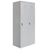 Szafka ubraniowa BHP Mega-M J-80 2 drzwiowa z przegrodami szara S-80 cm G-50 cm H-180 cm skręcana N