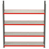 Regał metalowy magazynowy 4-półkowy Mega-M FORTIS H-200 cm L-267 cm G-60 cm moduł bazowy