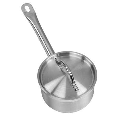 Rondel gastronomiczny wysoki z pokrywką Mega-M PRO 1,3l śr. 14 cm x h 8,5 cm N