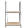 Manurack Mały Mega-M 154,5cm x 118cm x 31cm ocynk + podstawa ze sklejki N