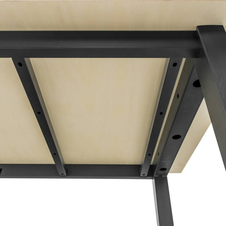 Stół warsztatowy Mega-M S-150 cm + szafka 1 szuflada system 01 grafit/front szary N