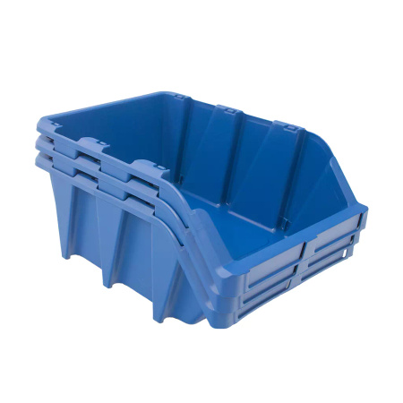 Pojemnik magazynowy Mega-M kuweta warsztatowa XXL plastikowa 315x497x190 mm niebieski N