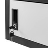 Szafka narzędziowa Mega-M do stołów warsztatowych 1 szuflada + 1 szafka z drzwiami S-37 cm x G-48,6 cm x H-50 cm system 01 grafit/front szary N