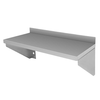 Półka wisząca pojedyńcza ze stali nierdzewnej Mega-M S-60 cm G-30 cm N