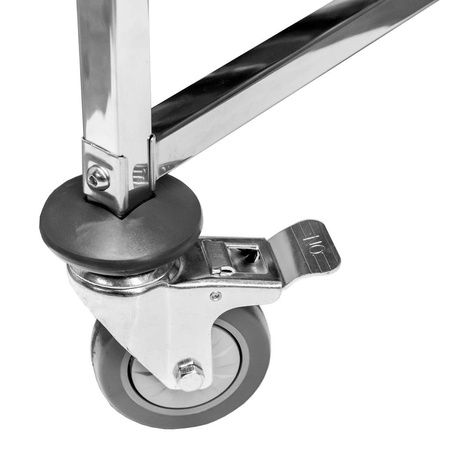 Wózek regał mobilny gastronomiczny na tace Mega-M 74x55x170 cm stal nierdzewna