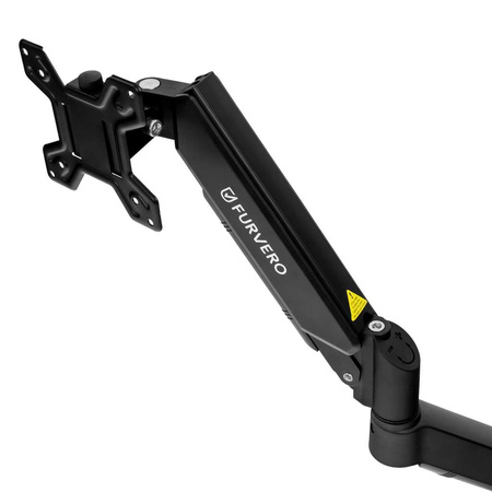 Uchwyt na monitor do biurka FURVERO HK001 17-40" 1 regulowane ramię sprężyna gazowa czarny
