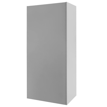 Szafka BHP ubraniowa Mega-M pracownicza 2-drzwiowa z przegrodami S-80 cm szara/niebieski front