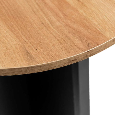 Stolik kawowy barowy Mega-M H-103 cm L-60 cm G-60 cm dąb kraft/czarny