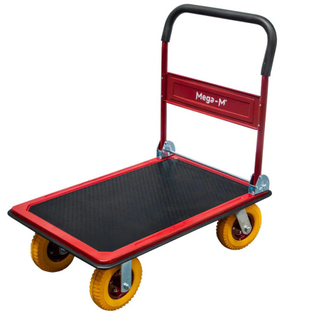 Wózek platformowy magazynowy Mega-M udźwig 450 kg koła poliuretanowe