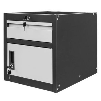 Szafka narzędziowa do stołów warsztatowych Mega-M 37x48.5x41.5 cm 1 szuflada 1 szafka grafitowa szary front