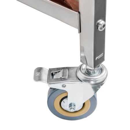 Wózek hotelowy na pranie 2-komory Mega-M 90x65x85 cm szaro-brązowy