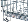 Pojemnik siatkowy Gitterbox S-125 cm G-104 cm H-98 cm oczko 5,5x11 cm składany z otwieranym bokiem ocynk N