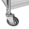 Wózek kelnerski ze stali nierdzewnej 2-półkowy Mega-M STANDARD S-85 cm G-45 cm H-90 cm N