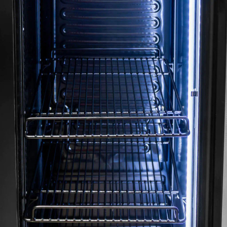 Witryna chłodnicza 1-drzwiowa 150L Mega-M DIEGO S40 Exclusive black oświetlenie LED