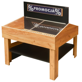 Regał na pieczywo promocyjne Mega-M H-138.5 cm L-122 cm G-98.5 cm dąb kraft