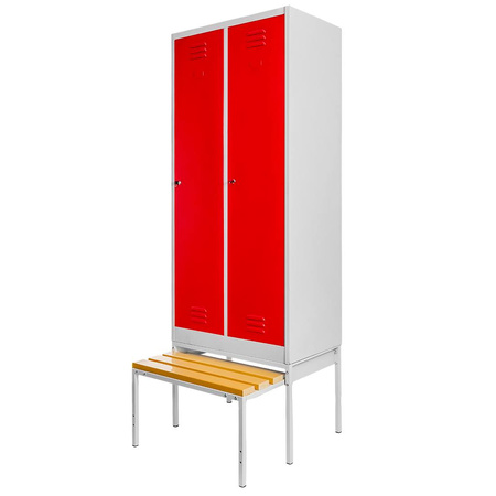 Podstawa z wysuwaną ławeczką WPC pod szafkę BHP Mega-M J-80 S-80 cm G-80 cm H-43 cm skręcana N