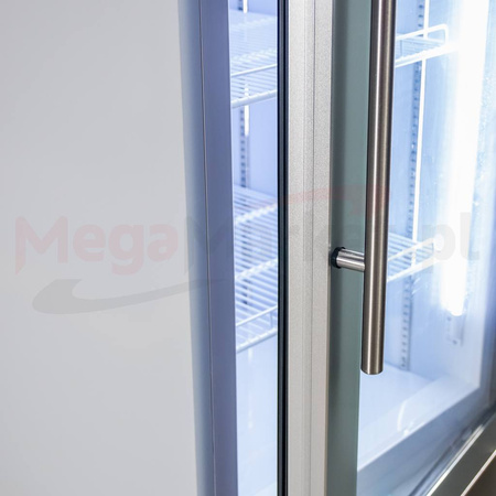 Witryna chłodnicza 1-drzwiowa 501L Mega-M DIEGO R62 Prestige white oświetlenie LED