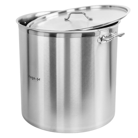 Garnek gastronomiczny wysoki z pokrywką Mega-M PRO 143l śr. 55 cm x h 60 cm N