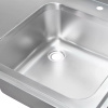 Zlew gastronomiczny spawany z komorą po prawej stronie i półką Mega-M 120x60x85 cm stal nierdzewna