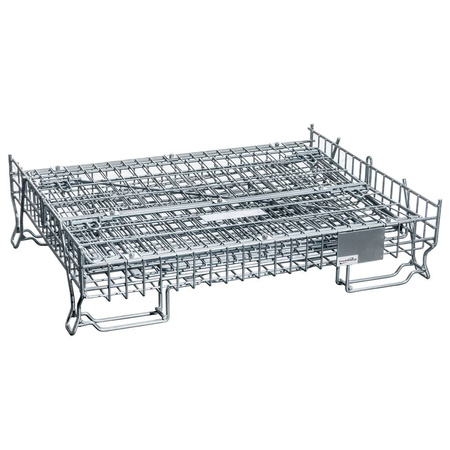 Pojemnik siatkowy gitterbox Mega-M 120x90x102 cm kosz metalowy składany