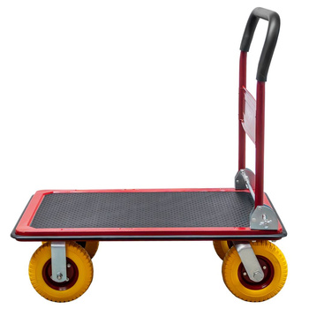 Wózek platformowy magazynowy Mega-M udźwig 450 kg koła poliuretanowe